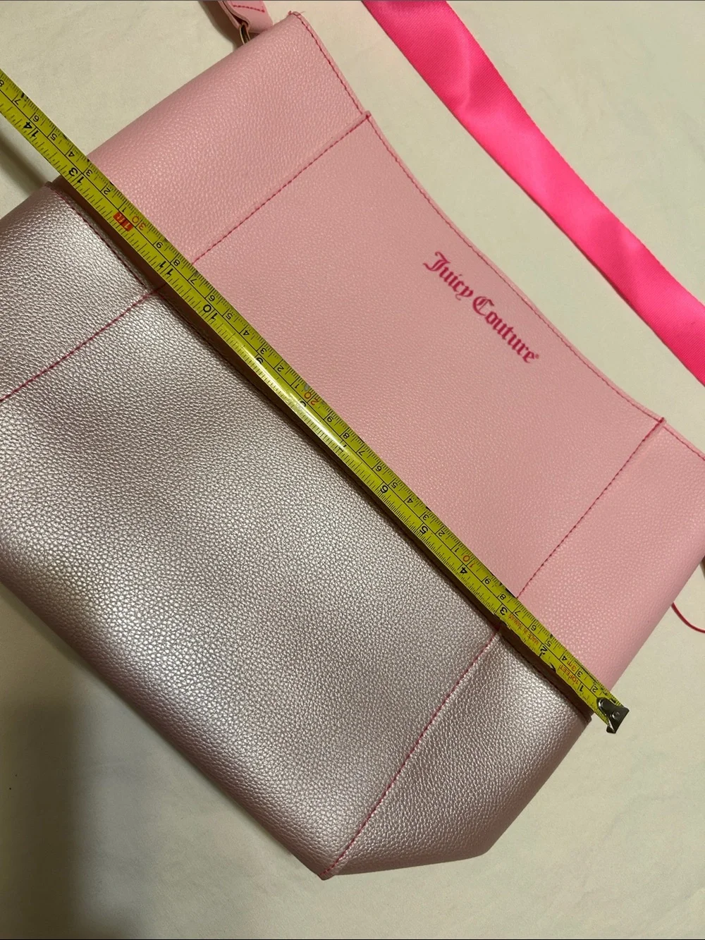 Juicy Couture Pink Two-Tone Metallic Shoulder Bag